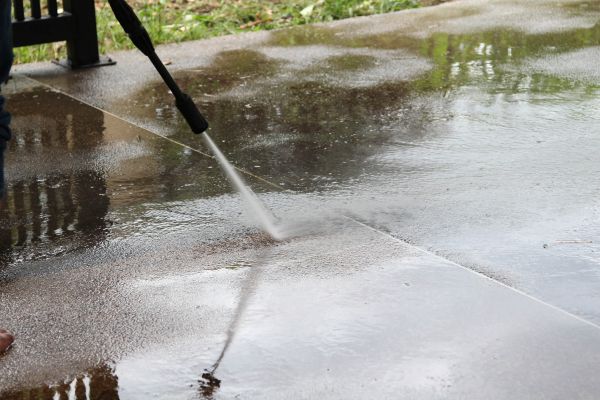 Concrete Deck Cleaning in Bellevue